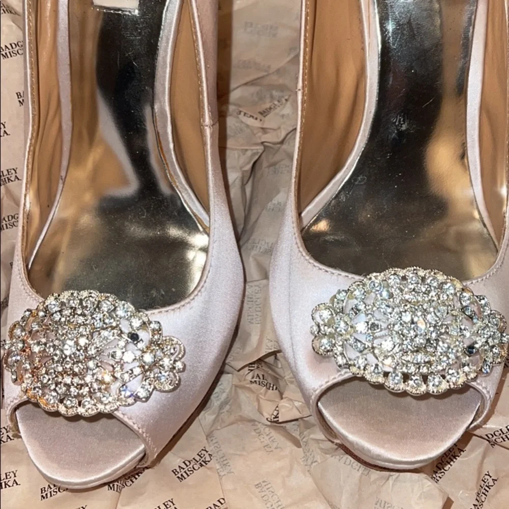 Badgley Mischka Satin shoes - Picture 3 of 4